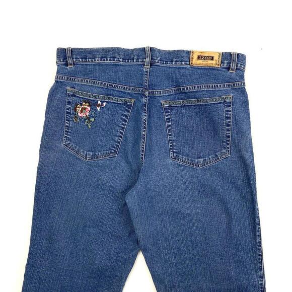 Izod Bootcut Women's size 12 Medium Wash Blue Denim Jeans - Picture 2 of 3